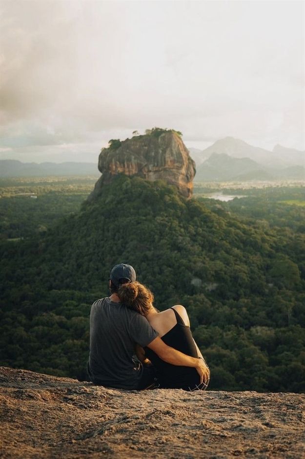 Sunset Romance over Sigiriya Rock